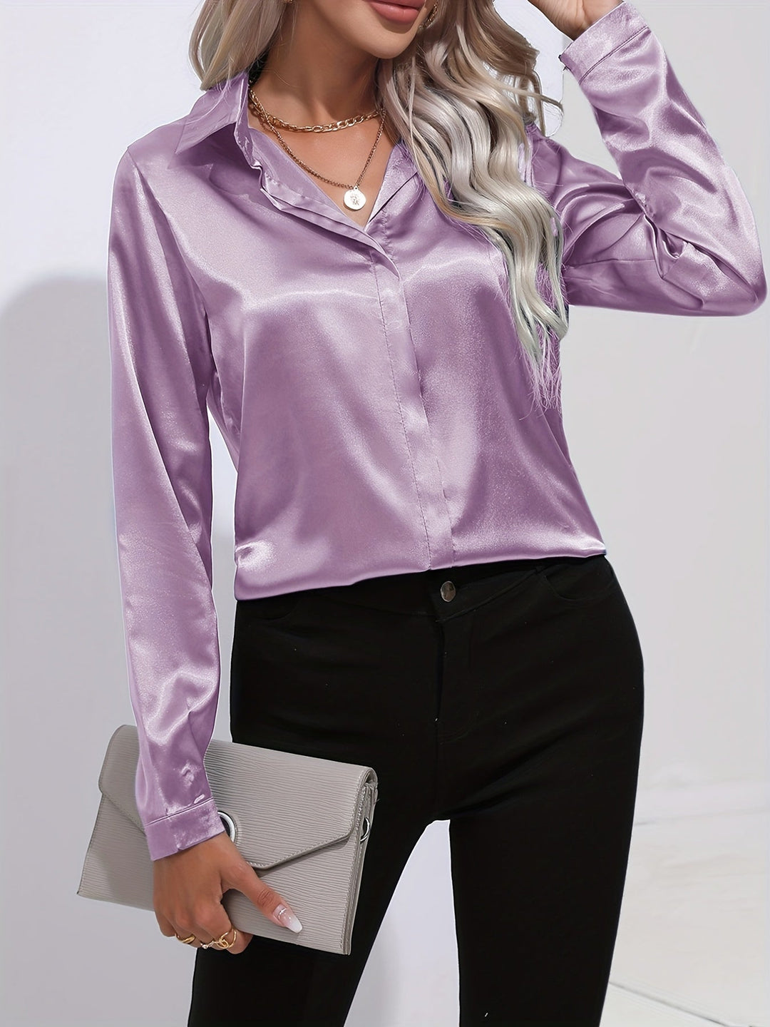 Stilla | Elegant Satinbluse