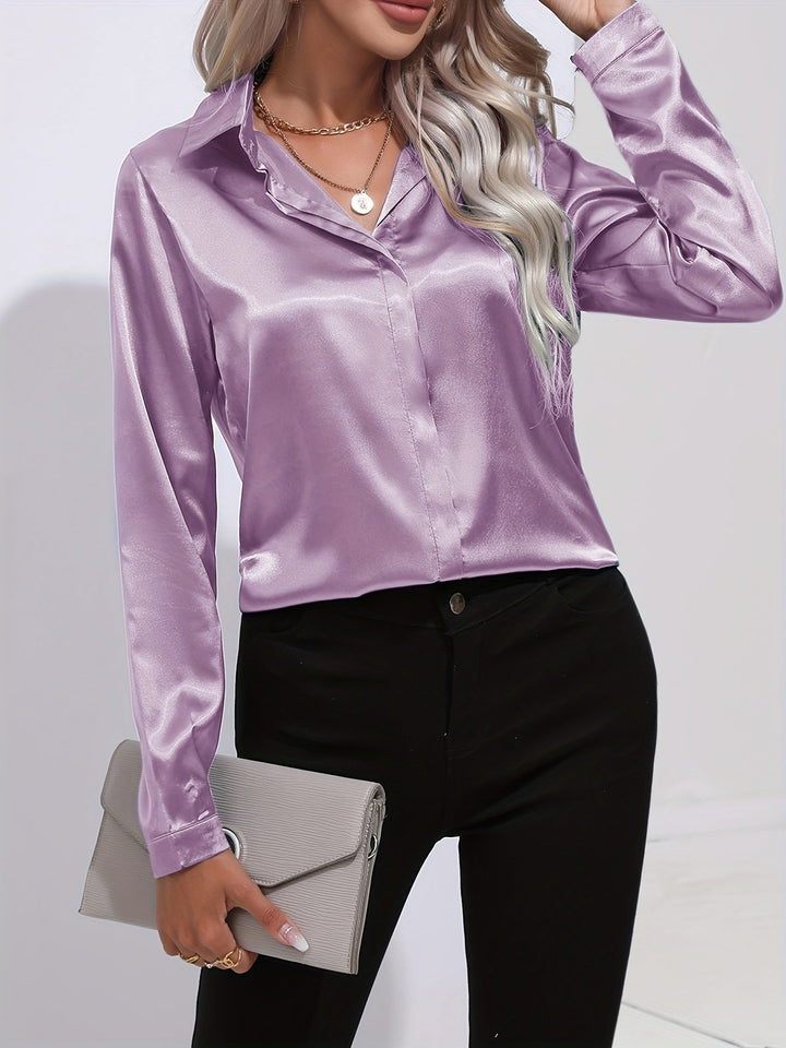 Stilla | Elegant Satinbluse
