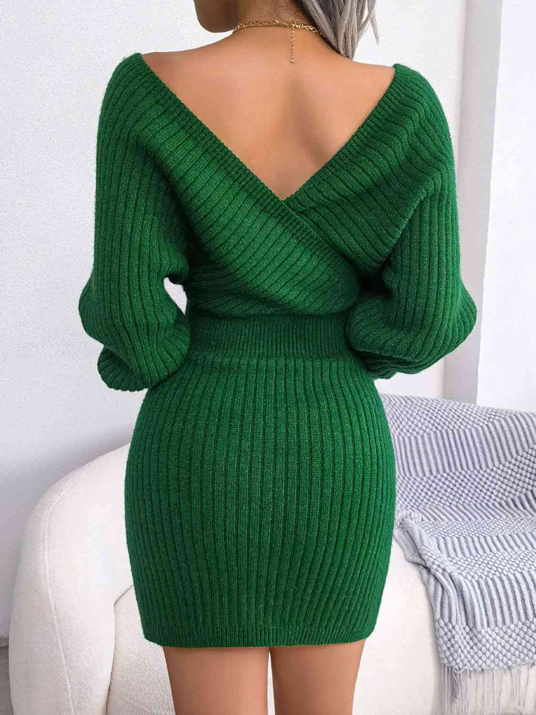 Stilla | Strik Dolman Ærme Sweater Kjole