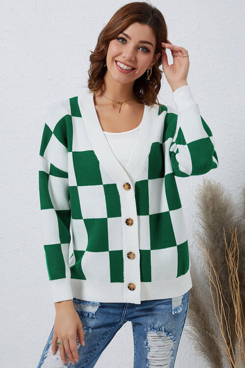 Stilla | Knap-op Dropped Shoulder Cardigan
