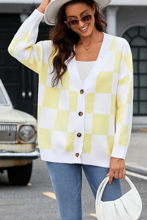 Stilla | Knap-op Dropped Shoulder Cardigan