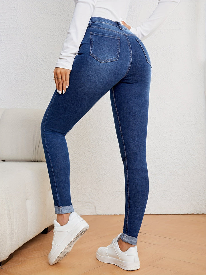 Stilla | Slim Fit Høj Talje Jeans Dame