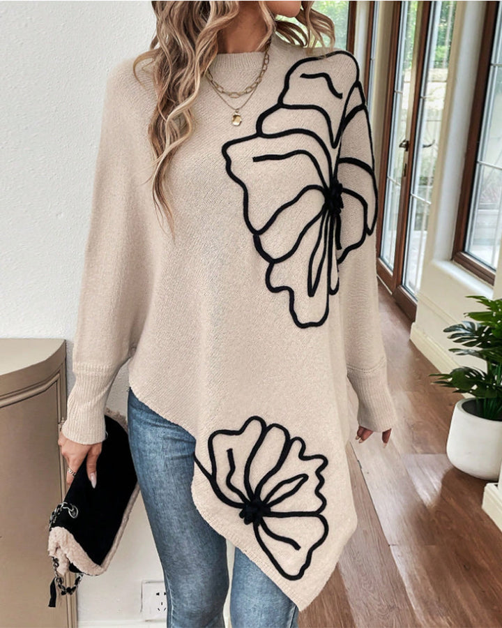 Stilla | Bred sweatshirt med flagermusærmer