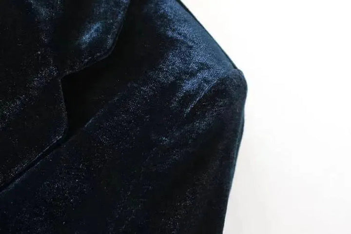 Stilla | 1-knaps fløjl blazer dame - jakkesætjakke
