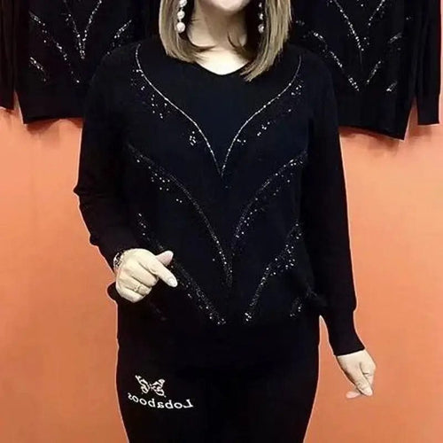 Stilla | V-udskæring Sweater Elegant Tidløs Stil Ideel til Vinteren