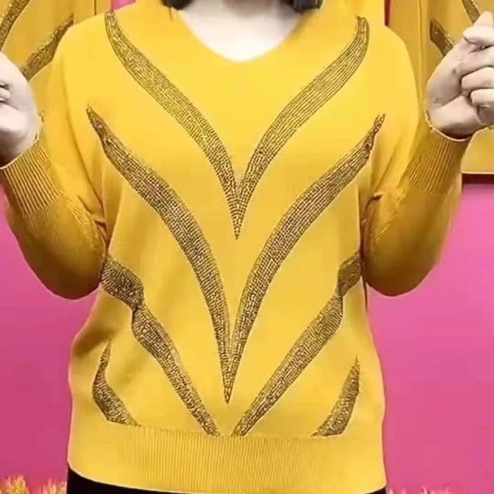 Stilla | V-udskæring Sweater Elegant Tidløs Stil Ideel til Vinteren
