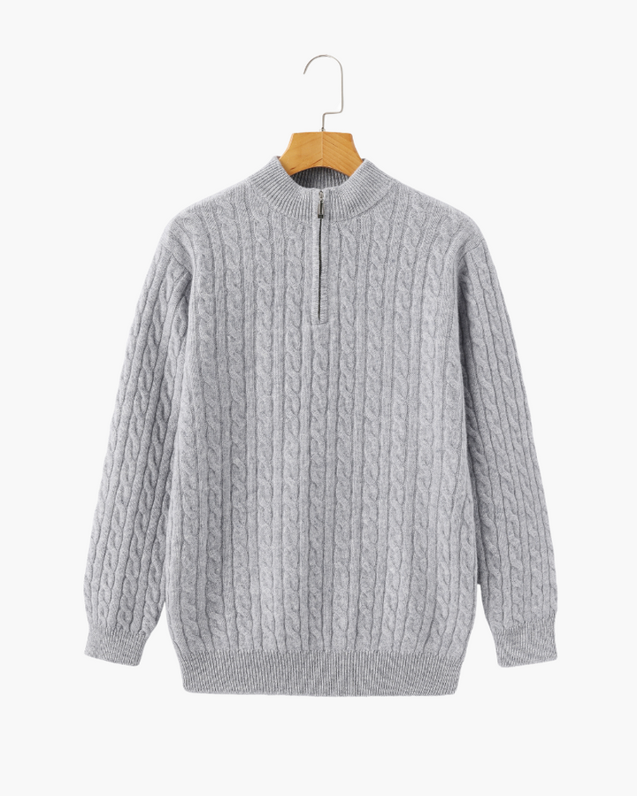Stilla | Sweater med Halv Lynlås