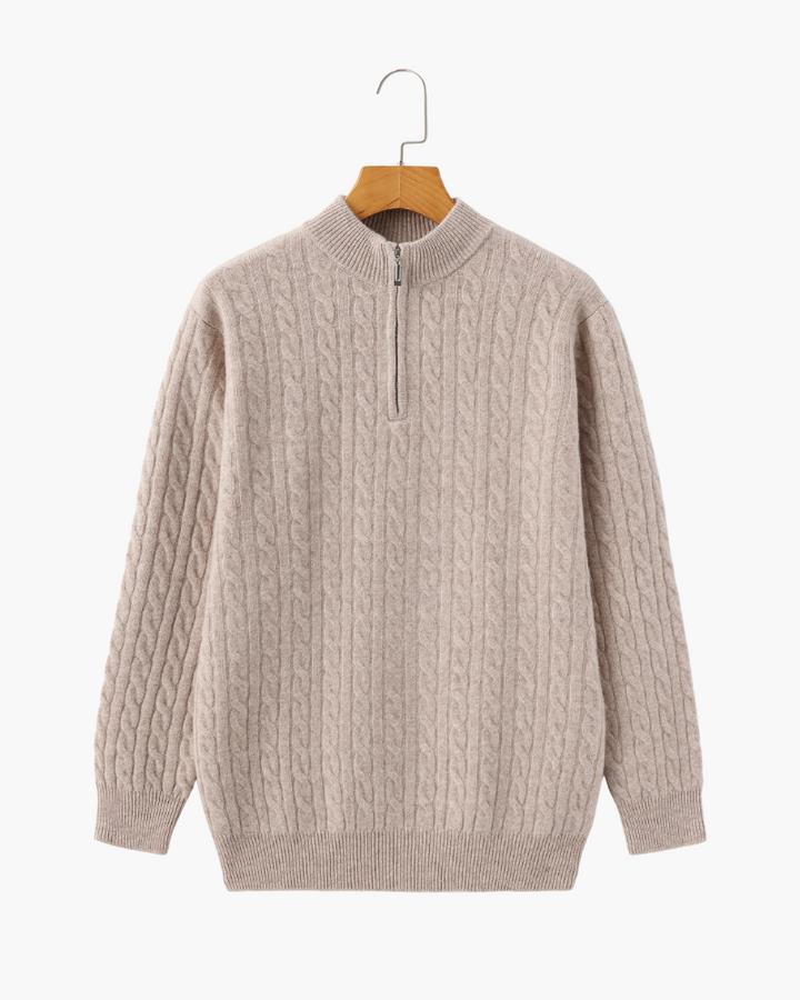 Stilla | Sweater med Halv Lynlås