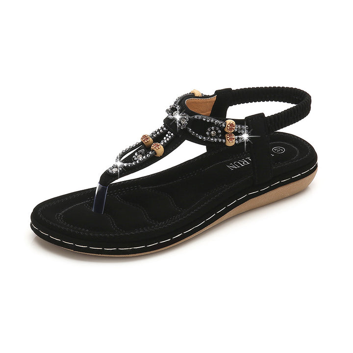 Dame sandaler med glamorøse strass dekorationer Stilla