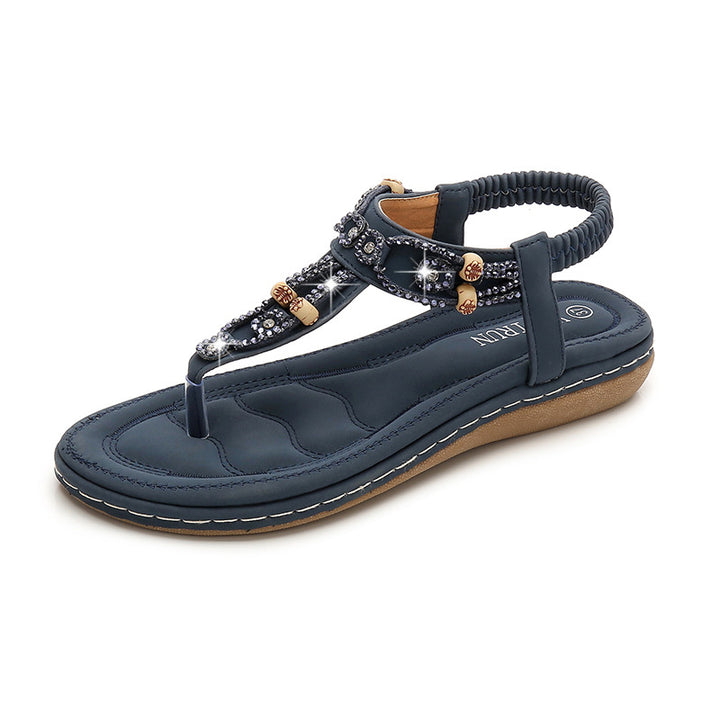 Dame sandaler med glamorøse strass dekorationer Stilla