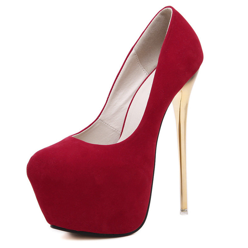 Dame Glamourøse High Heel Pumps med svunget design Stilla