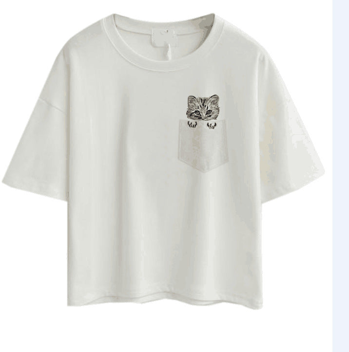 Dame Fritids Grafik T-shirt Stilla