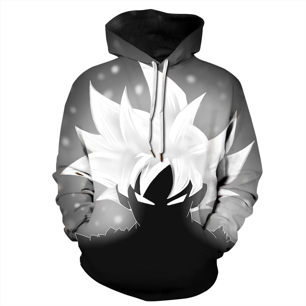 Damer hætte sweatshirt med kunstnerisk design og dyb rund halsudskæring Stilla