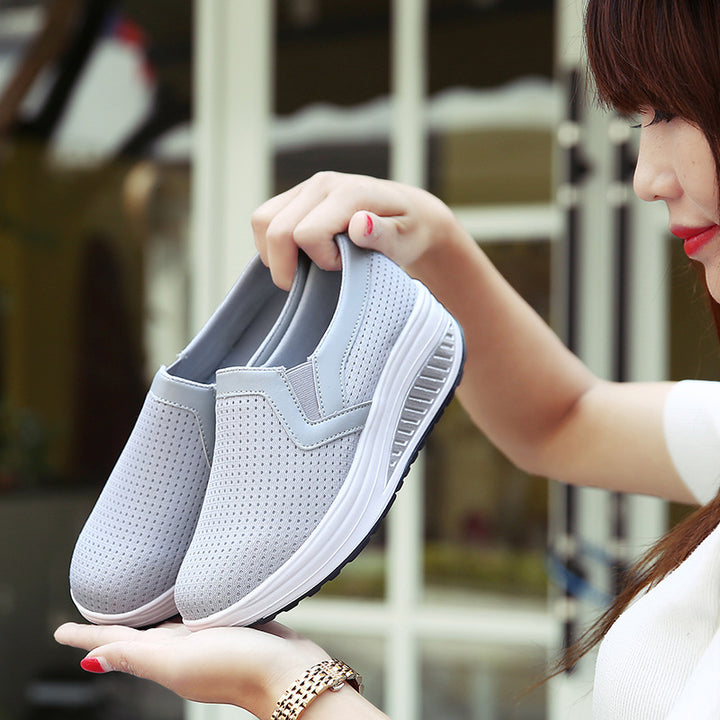 Dame Slip-On Mesh Sneakers med forhøjet dæmpning Stilla