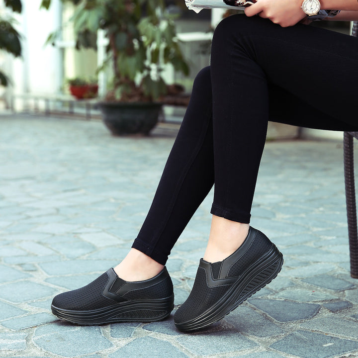 Dame Slip-On Mesh Sneakers med forhøjet dæmpning Stilla