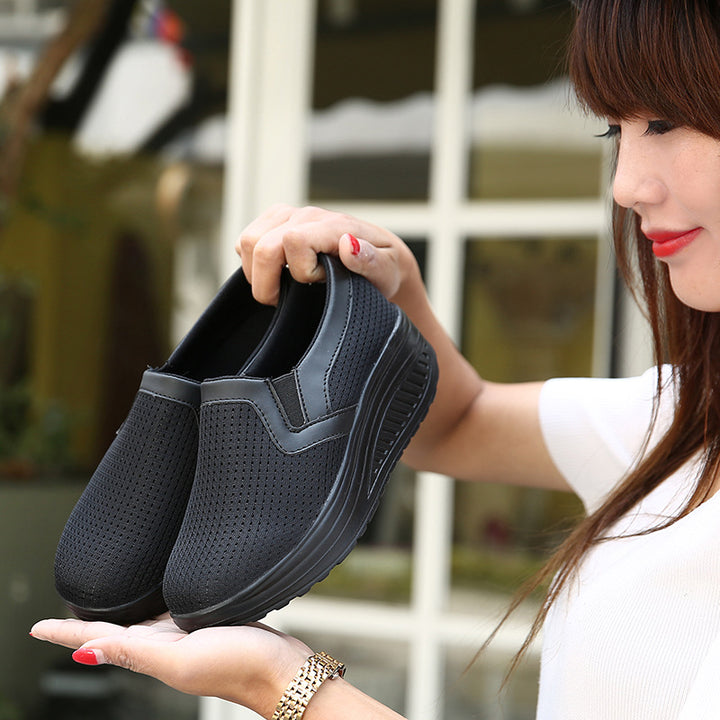Dame Slip-On Mesh Sneakers med forhøjet dæmpning Stilla