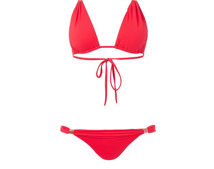 Dame triangel-bikini med luksuriøse detaljer og justerbare stropper Stilla