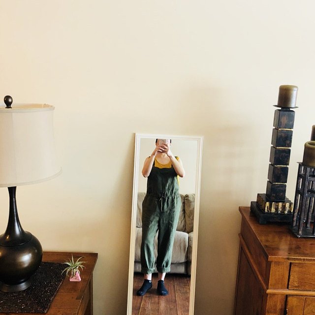 Dame Casual Overalls med justerbare stropper og elastisk taljebånd Stilla