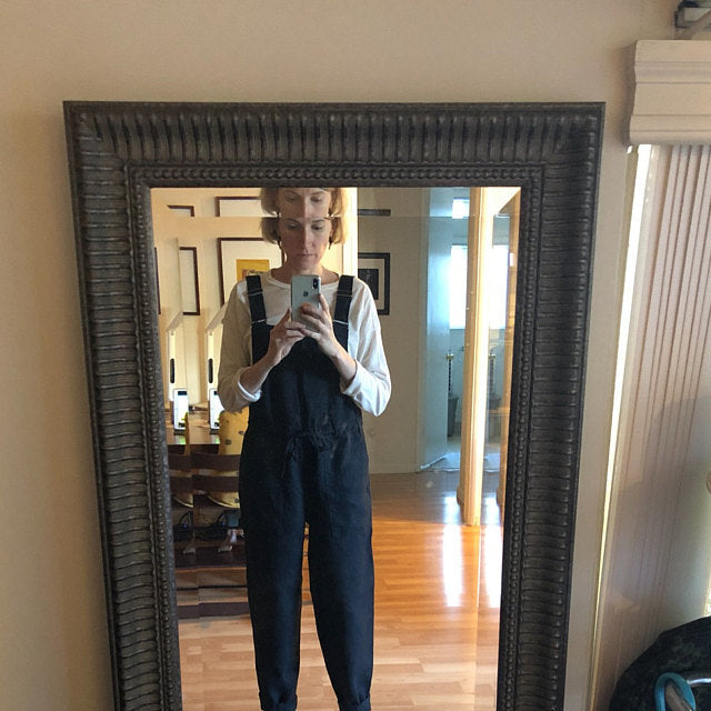 Dame Casual Overalls med justerbare stropper og elastisk taljebånd Stilla