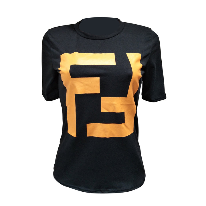 Dame Trendy T-Shirt med iøjnefaldende logo Stilla