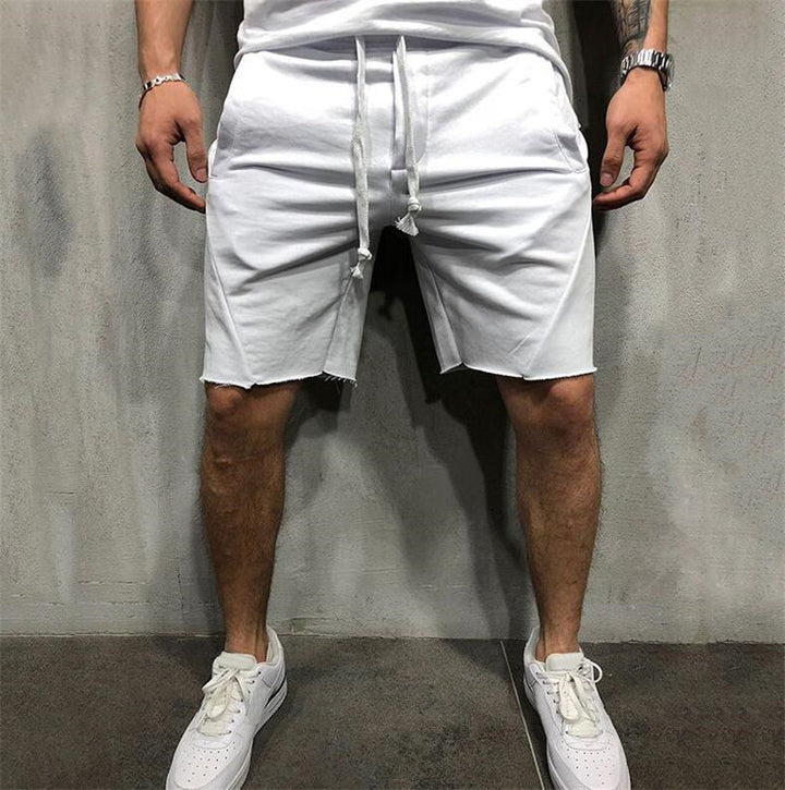 Herrer afslappet Sweatshorts med justerbar snøre og sidelommer Stilla
