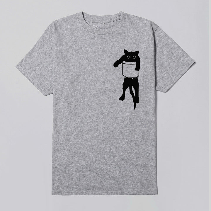 Dame T-shirt med kreativt dyremotiv og løs pasform Stilla