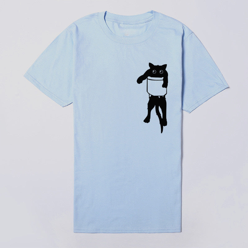 Dame T-shirt med kreativt dyremotiv og løs pasform Stilla