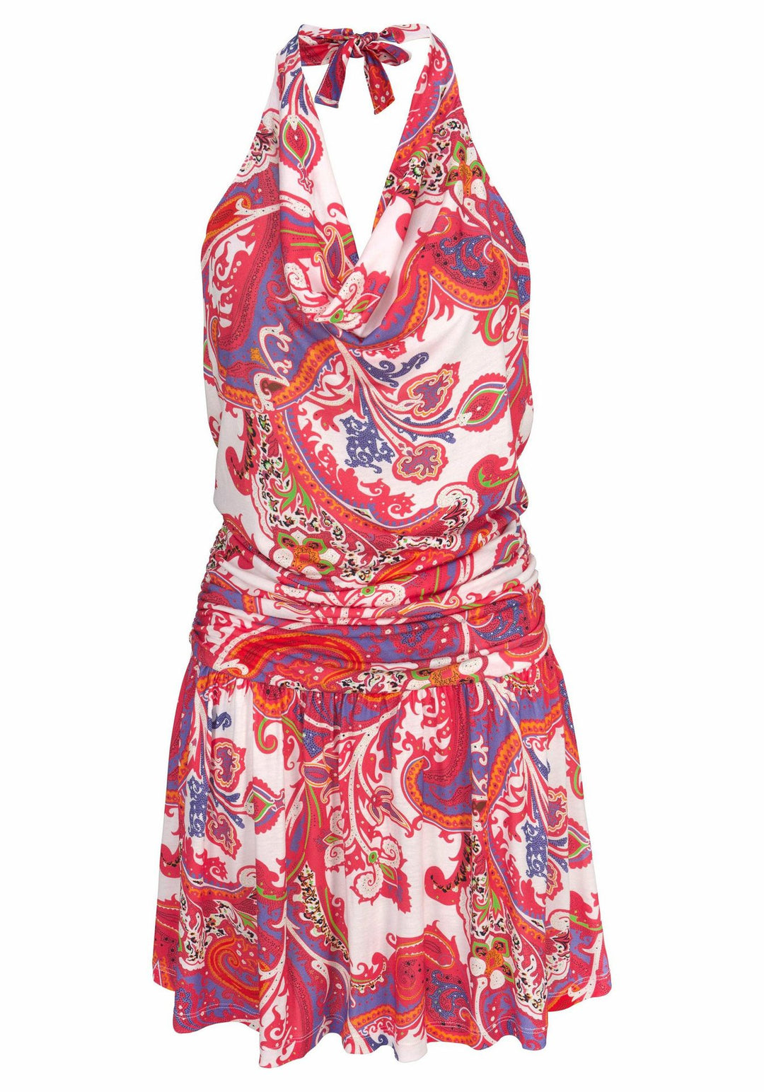 Dame Halterneck Ruffle Tunika Kjole Stilla