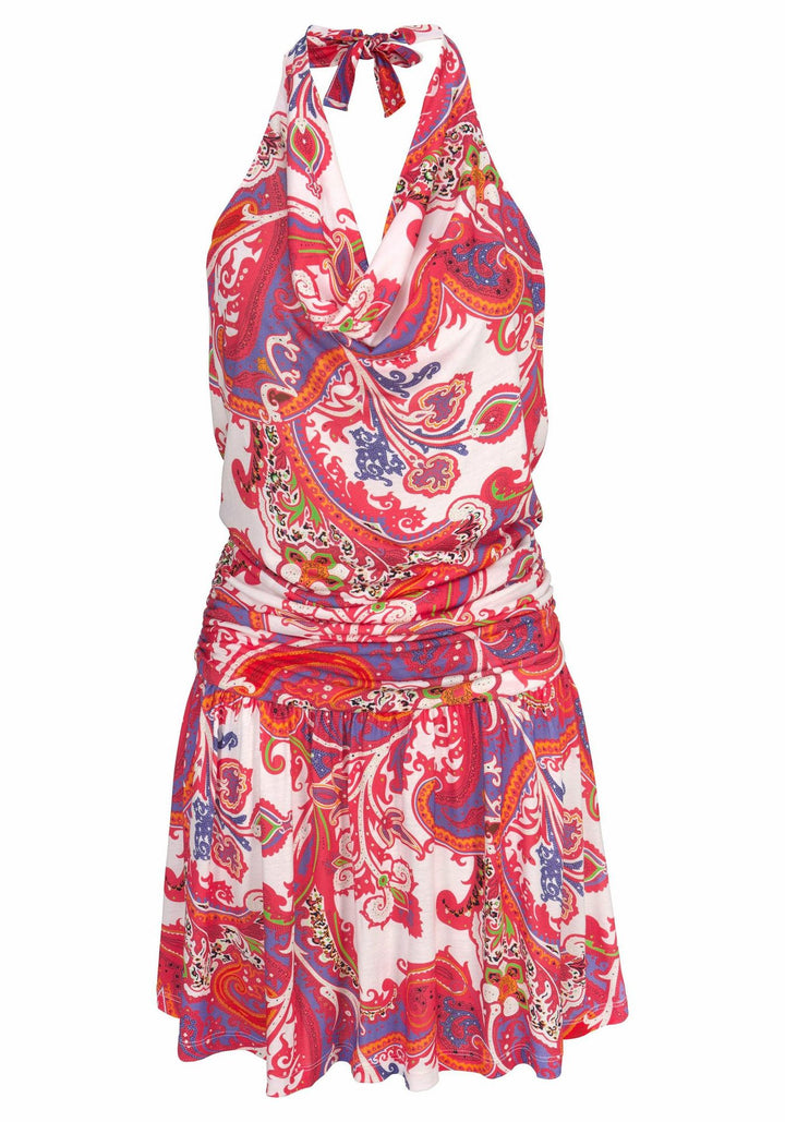 Dame Halterneck Ruffle Tunika Kjole Stilla