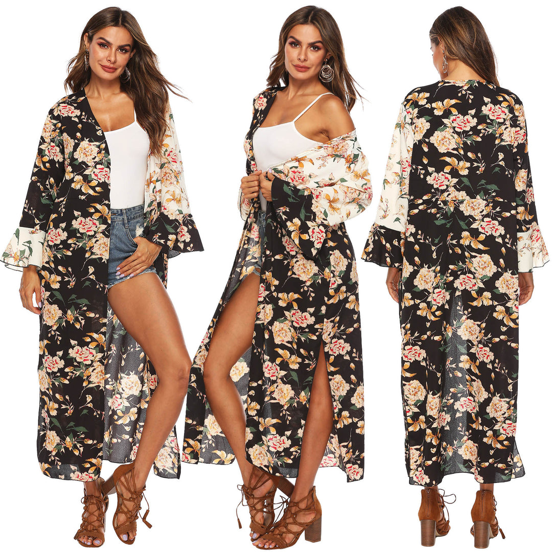Dame floral Kimono fra Skovae