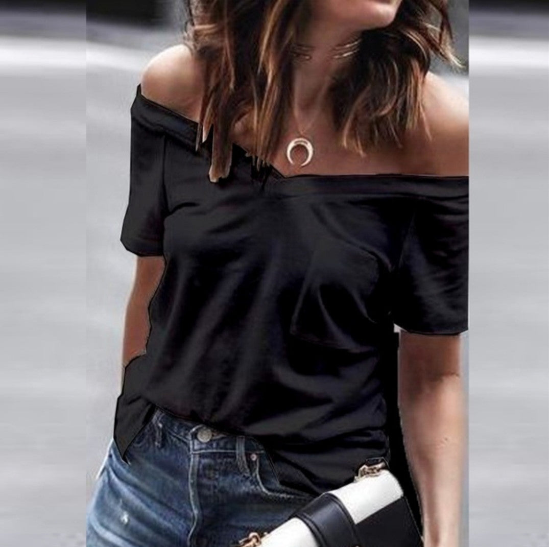 Kvinder Off-Shoulder T-Shirt Stilla