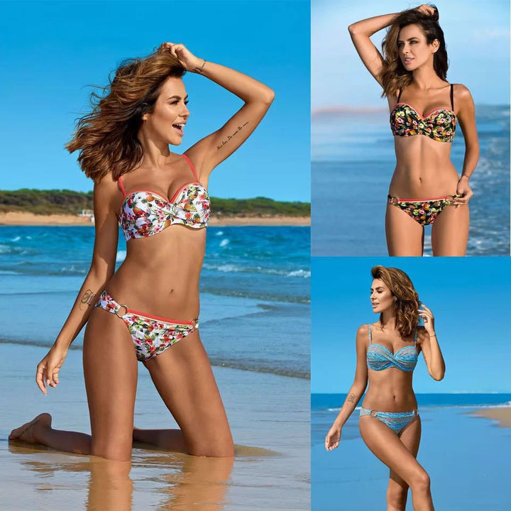 Damebikini med elegant indpakningsdesign Skovae
