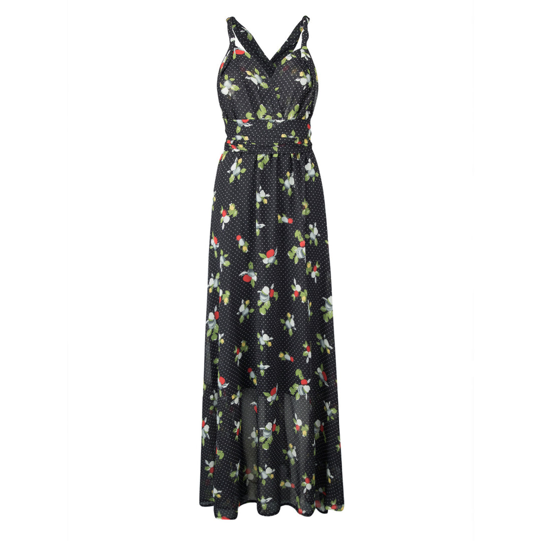 Kvinder Blomster Maxi Kjole Stilla
