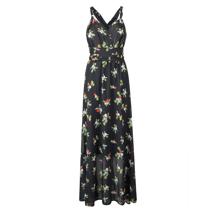 Kvinder Blomster Maxi Kjole Stilla