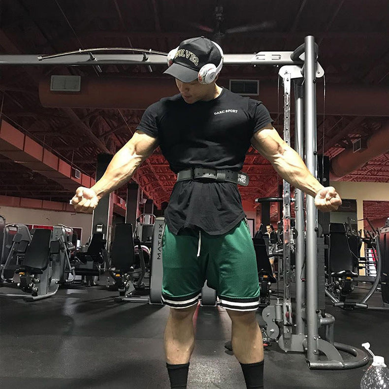Herrer Sportslige Basketball-Shorts med åndbart netdesign og sidelommer med lynlås Stilla