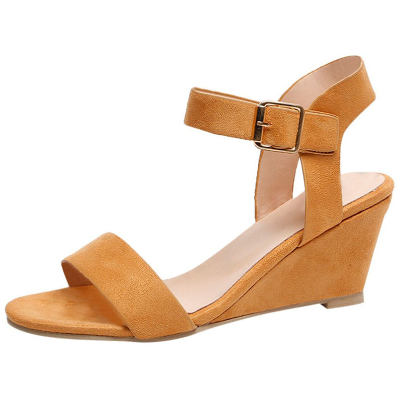 Kvinder Wedge-sandaler med justerbar rem og elegance spænde Stilla