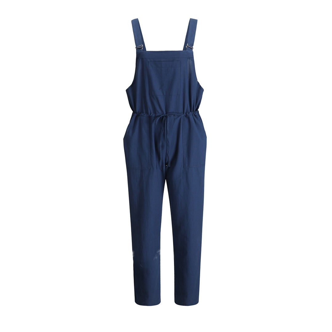 Dame Casual Overalls med justerbare stropper og elastisk taljebånd Stilla