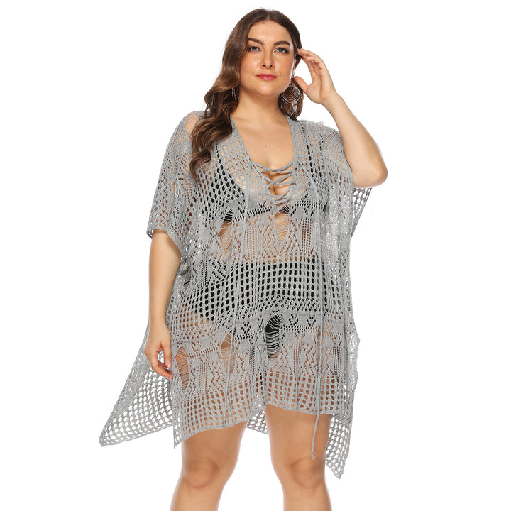 Femme Elegante Hæklet Strand Cover-Up Stilla