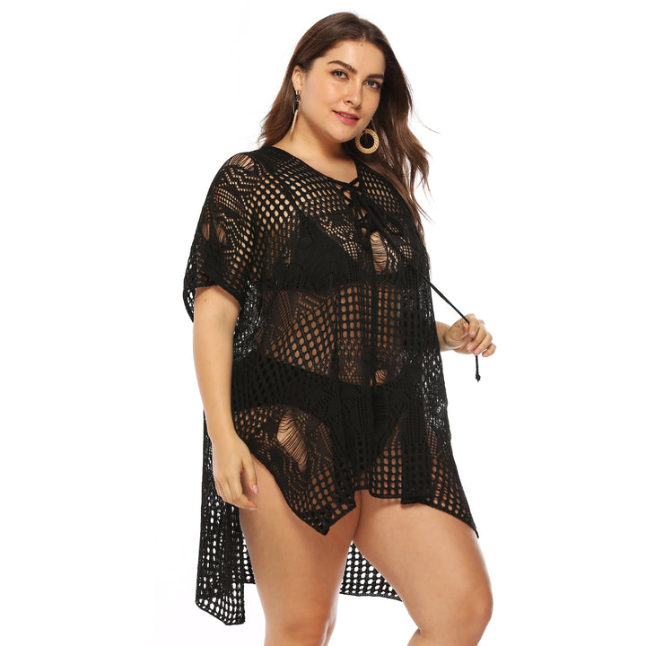 Femme Elegante Hæklet Strand Cover-Up Stilla