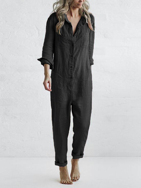 Stilla | Elegant Jumpsuit Med Lange Ærmer, Der Sikrer Stil Og Komfort