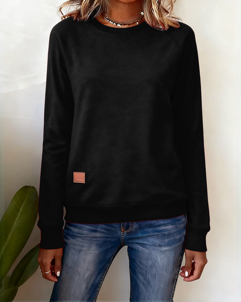 Stilla | Lækkert Sweatshirt med Rund halsudskæring