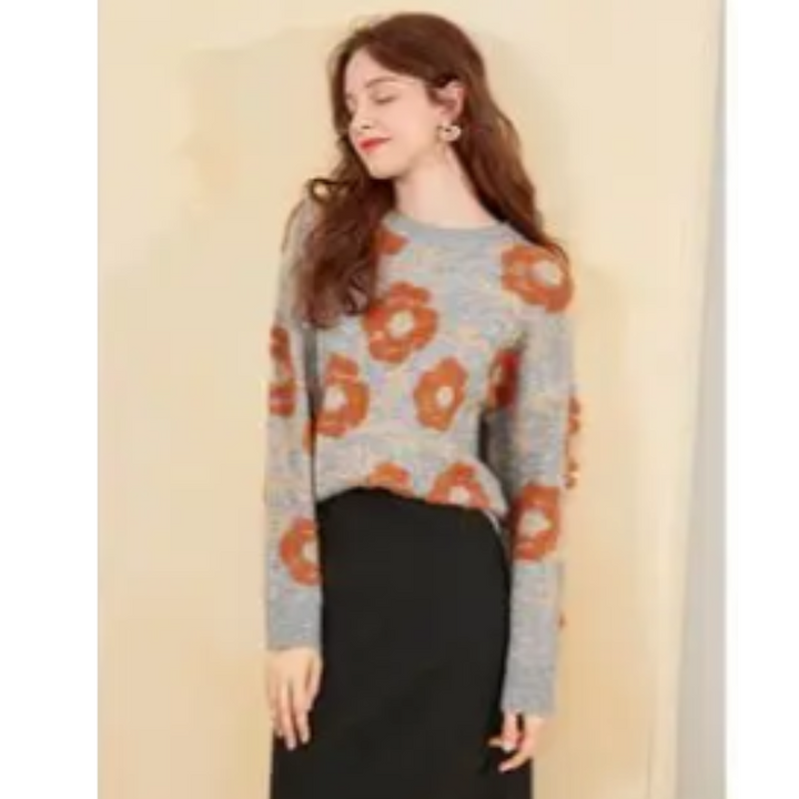 Stilla | Floral Blomst Sweater
