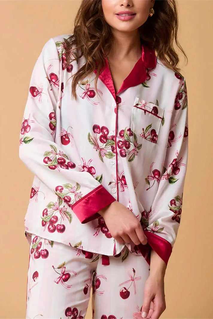 Stilla | Julefestlig Stribet Pyjamas Sæt