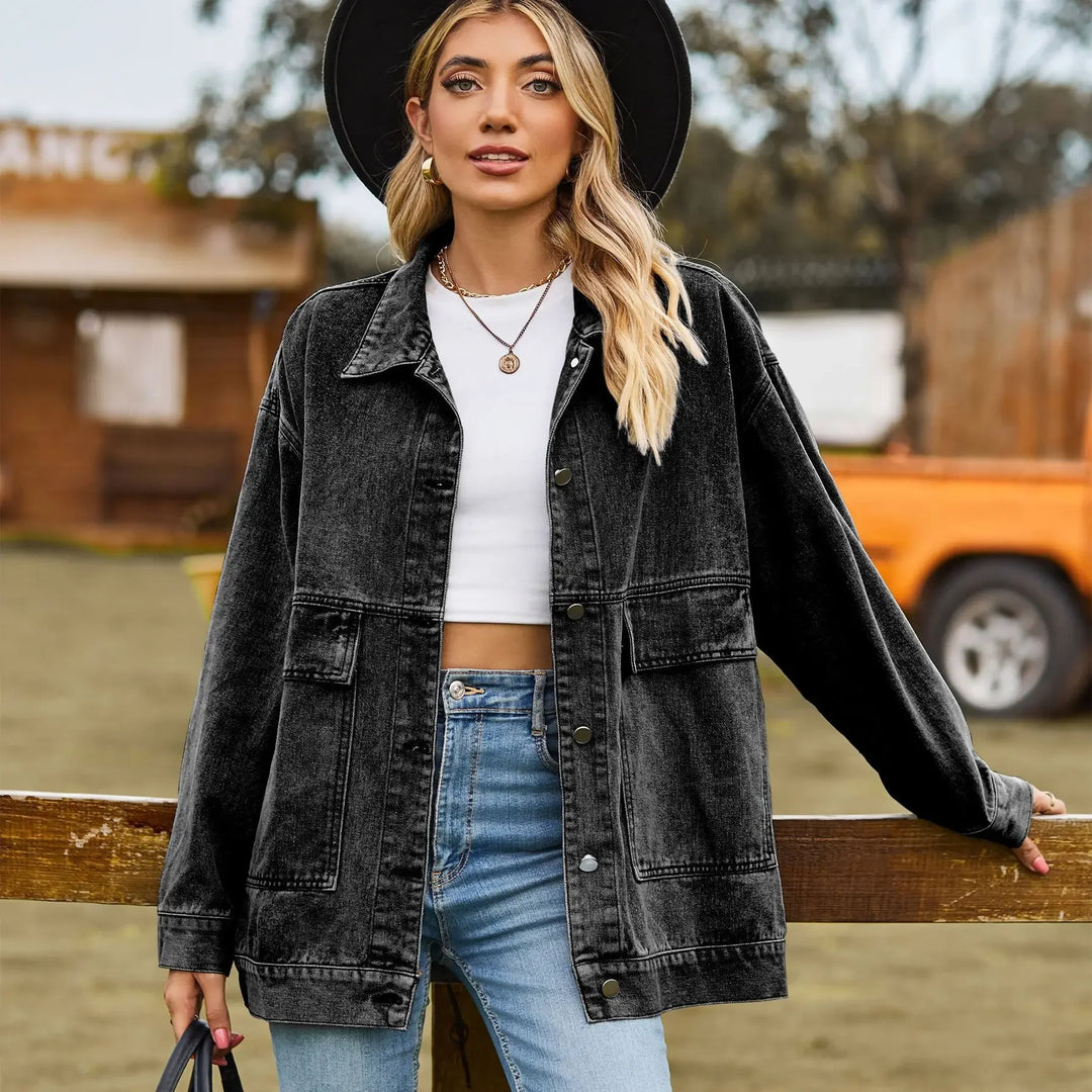 Stilla | Denimcharm Klassisk Vintage Denim Jakke til Dame