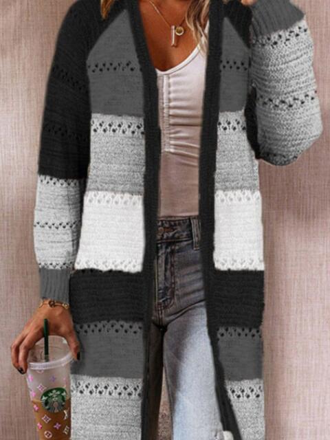 Stilla | Block Åben Front Åben Arbejde Cardigan
