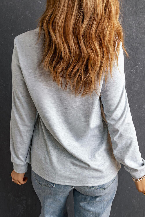 Stilla | Rund Hals Langærmet T-shirt