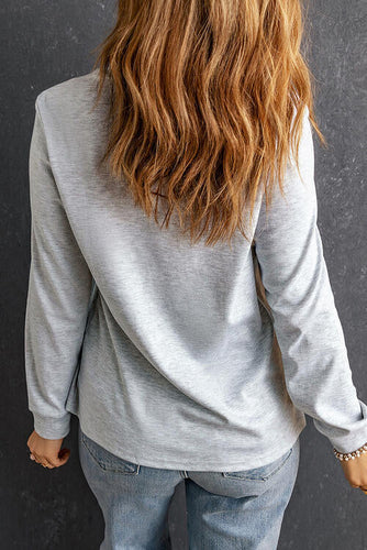 Stilla | Rund Hals Langærmet T-shirt