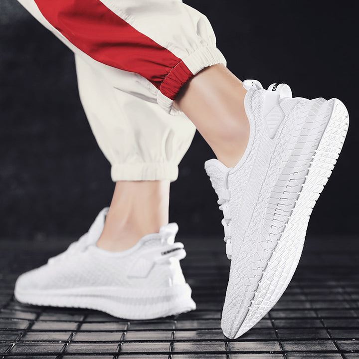 Damer snørebåndfrie løbesneakers lavet af åndbart stof med elastisk indgang og skridsikker sål Stilla