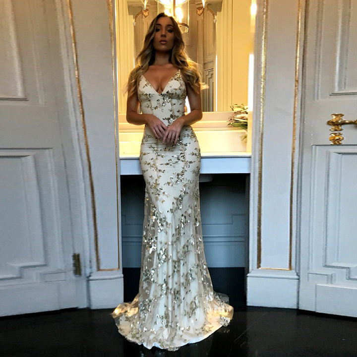 Dame elegant aftenkjole Stilla