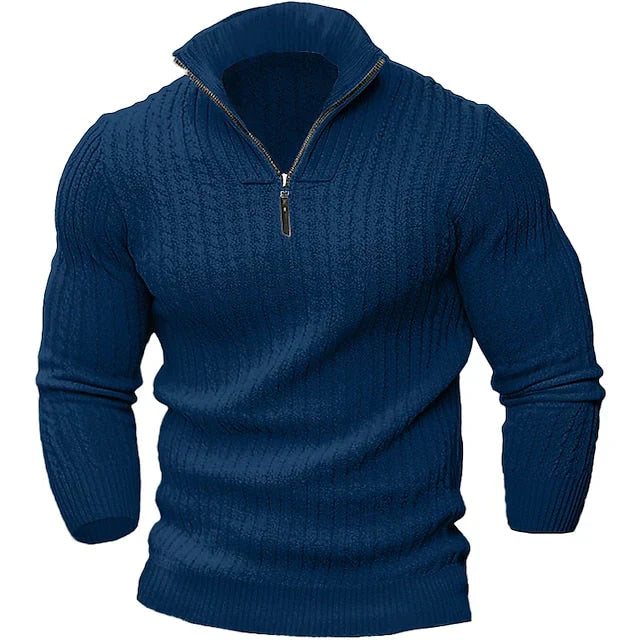 Stilla | Trendy Pullover med Lynlås til Mænd
